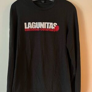 Women’s black long sleeve Lagunitas Brewing shirt size M